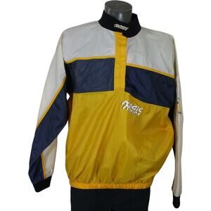Vintage 90s Magic Marine Waterproof Sailing Neoprene Collar Colorblock Jacket L